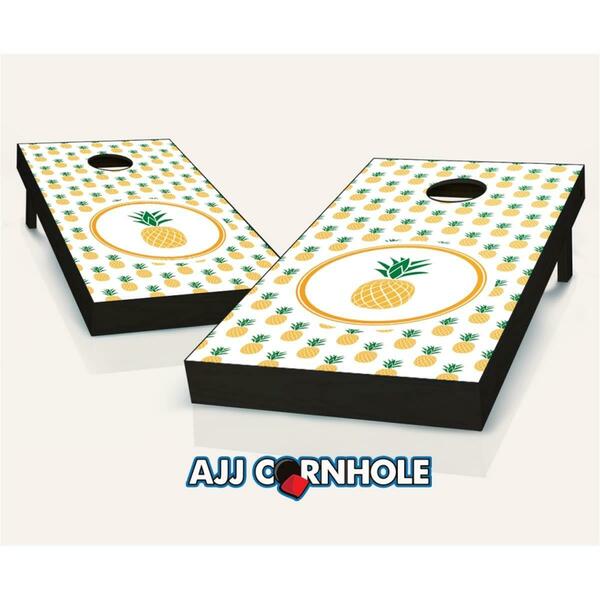 Mkf Collection By Mia K. Farrow Pineapple Theme Cornhole Set with Bags - 8 x 24 x 48 in. 107-Pineapple